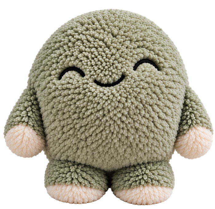 Blob smiling with eyes closed